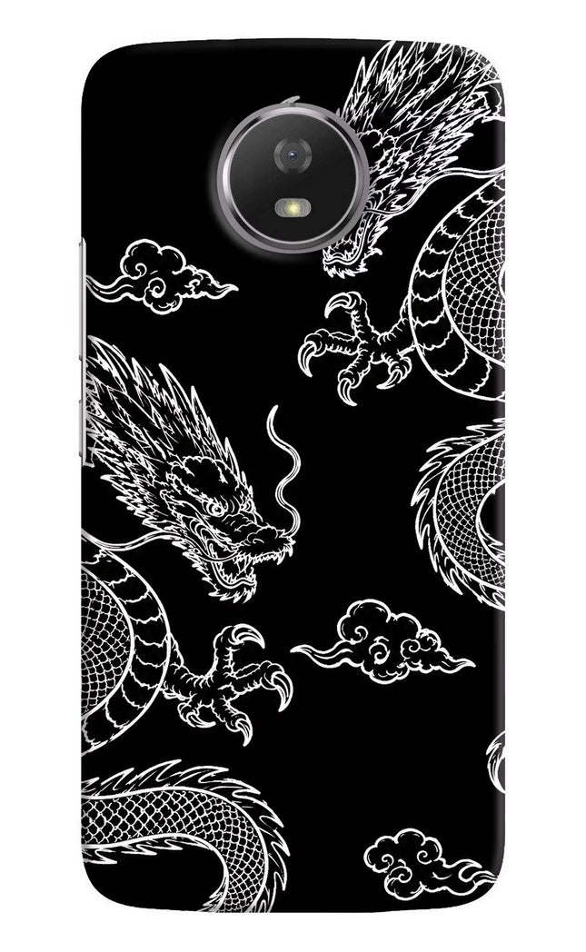 Twin Dragons Moto G5S Hard Case Back Cover by Casekaro