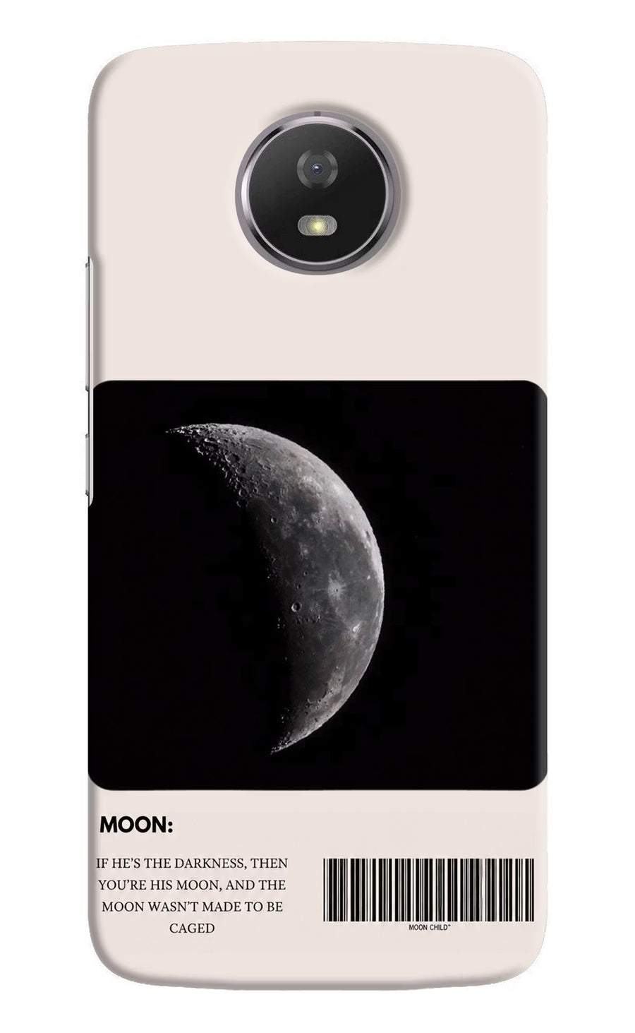 Moon Phase Moto G5S Back Cover, Hard case