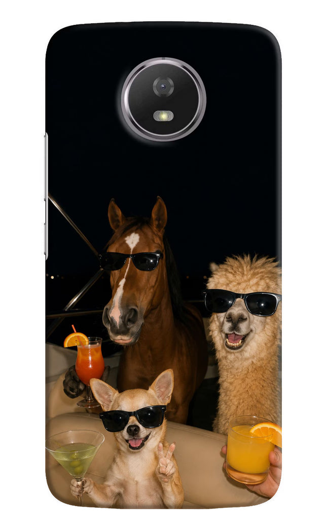 Party Squad Moto G5S Hard Case Back Cover by Casekaro