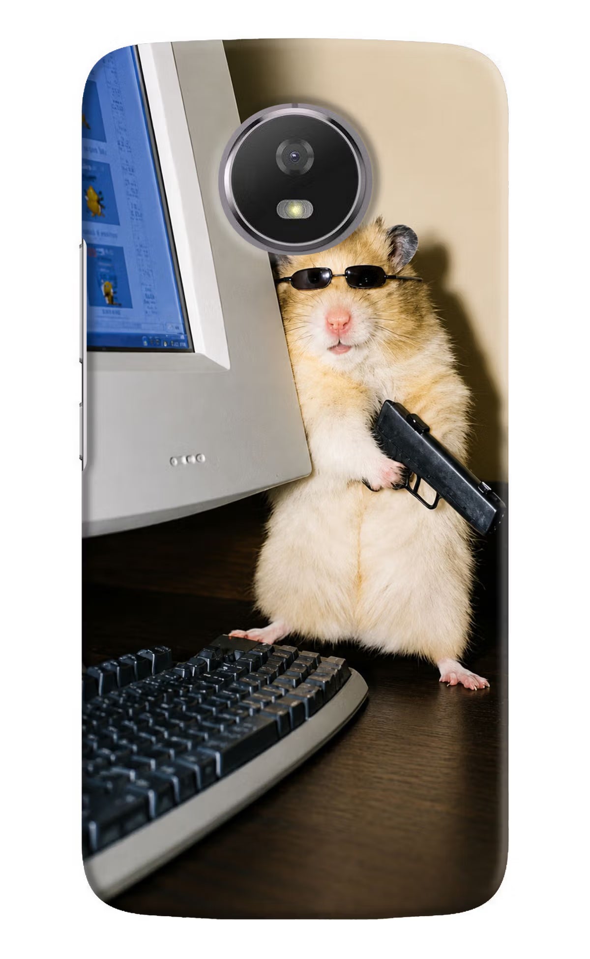 Hacker Hamster Moto G5S Back Cover