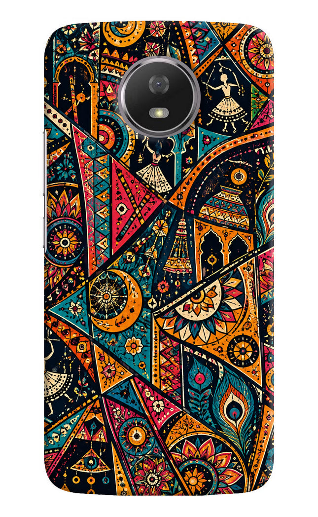 Folk Print Moto G5S Hard Case Back Cover by Casekaro