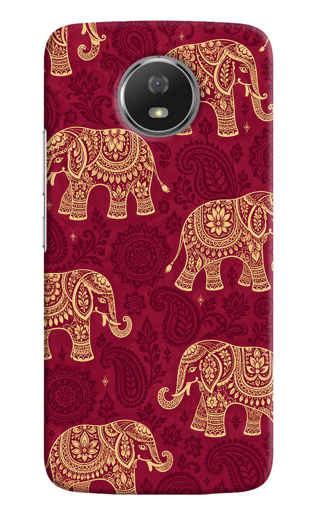 Maroon Elephant Moto G5S Back Cover