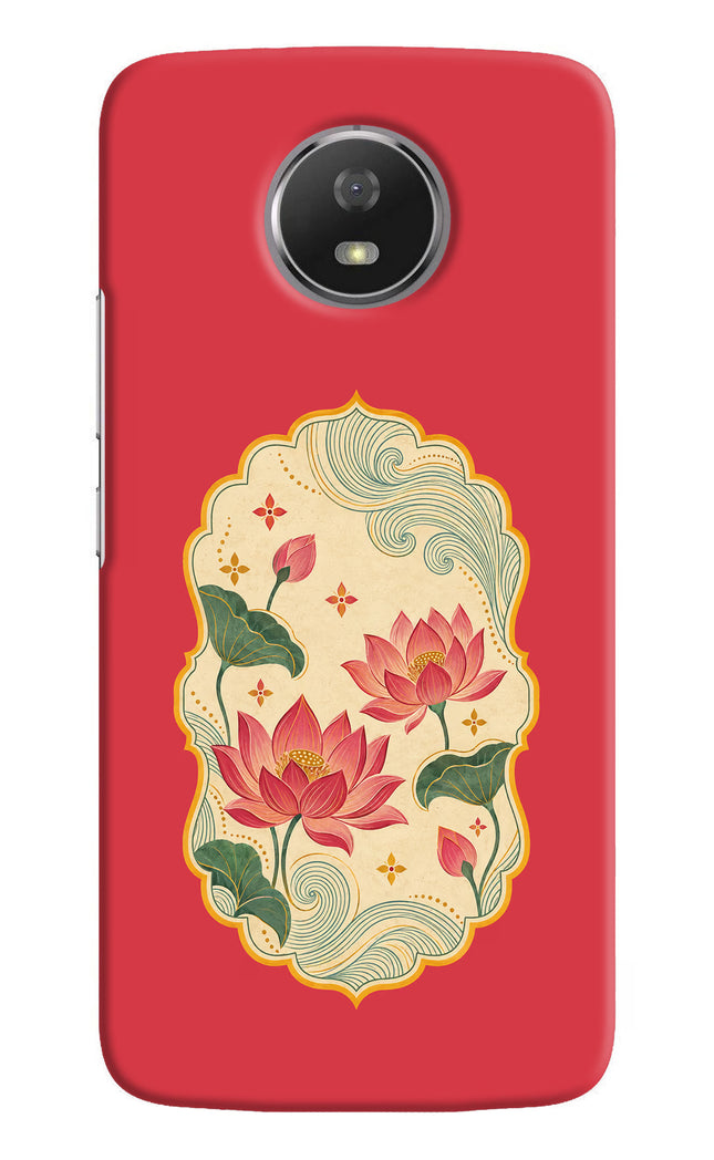 Pink Lotus Moto G5S Back Cover