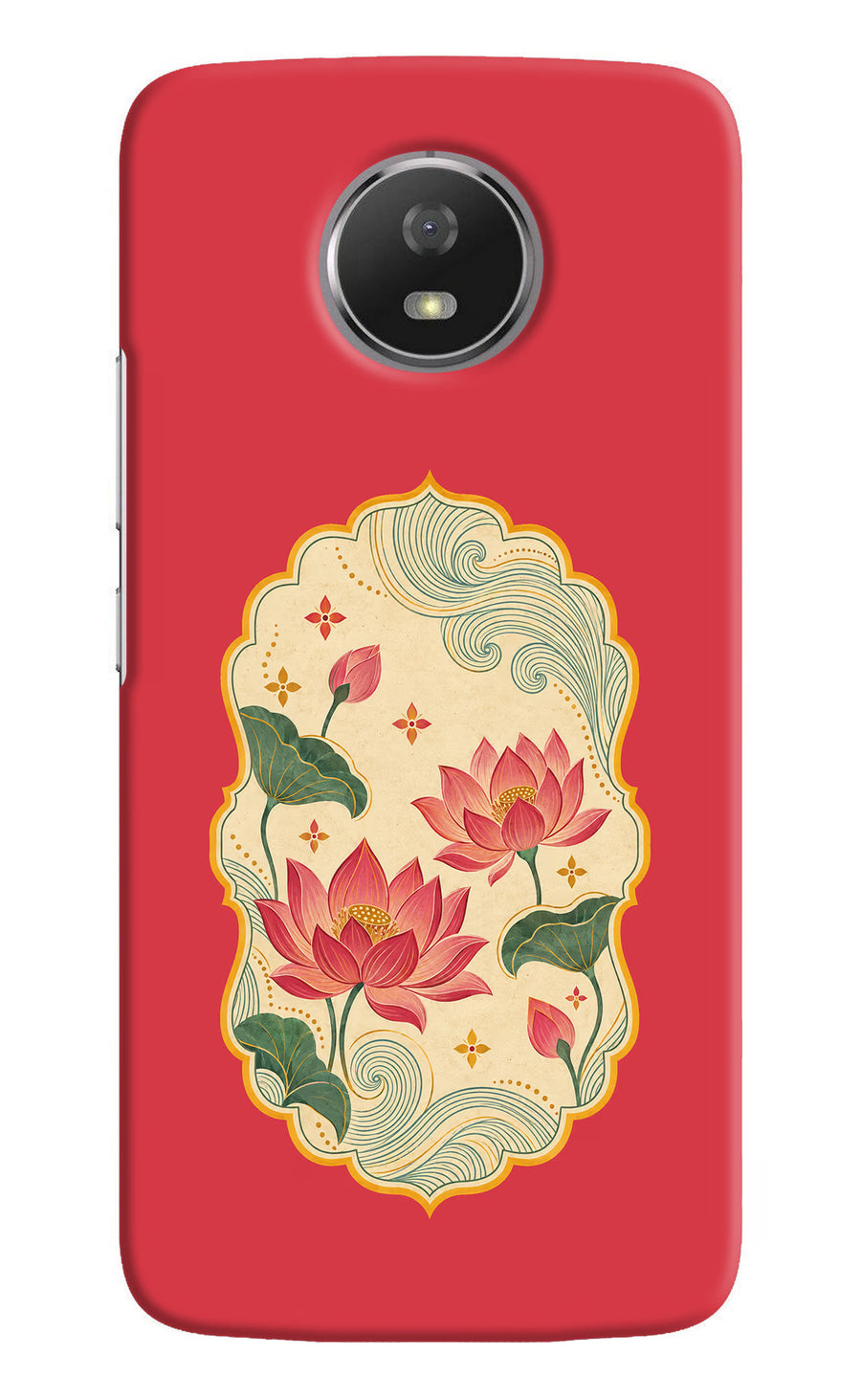 Pink Lotus Moto G5S Back Cover, Hard case