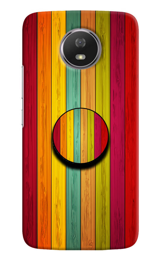 Multicolor Wooden Moto G5S Pop Case by Casekaro