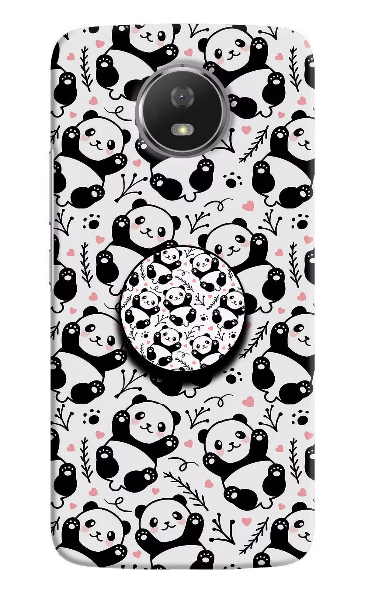 Cute Panda Moto G5S Pop Case by Casekaro
