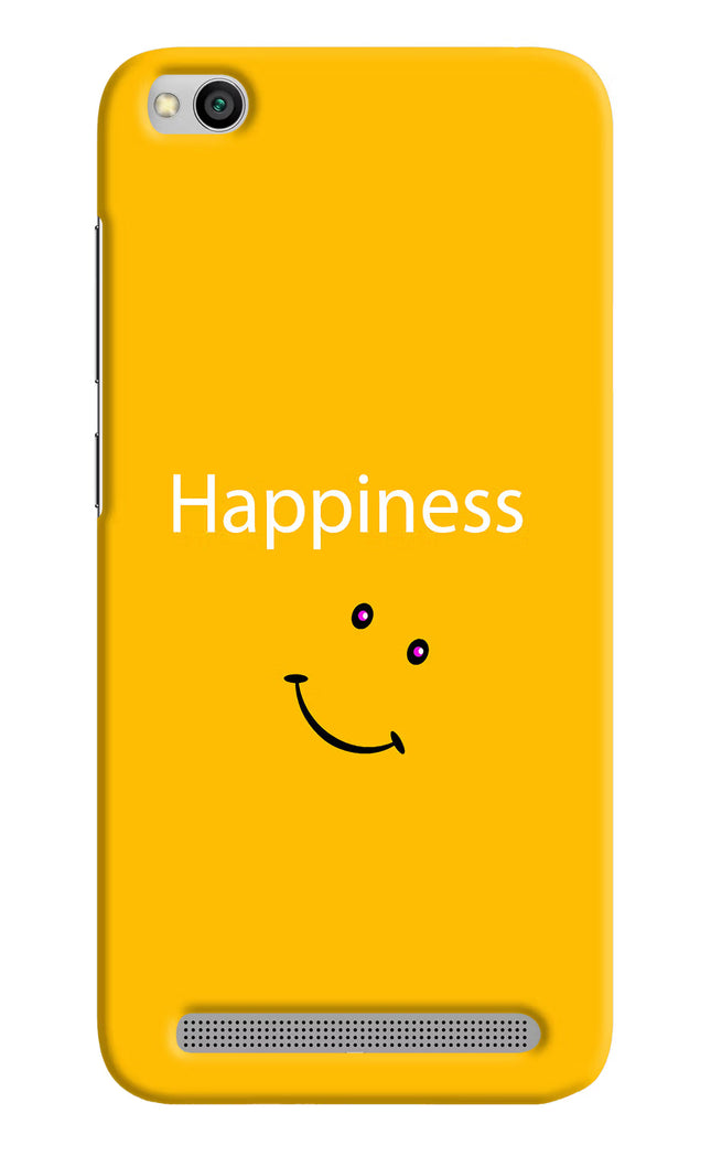 Happiness With Smiley Redmi 5A Hard Case Back Cover by Casekaro