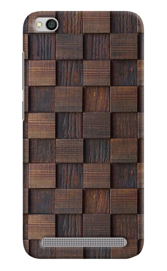 Wooden Cube Design Redmi 5A Hard Case Back Cover by Casekaro