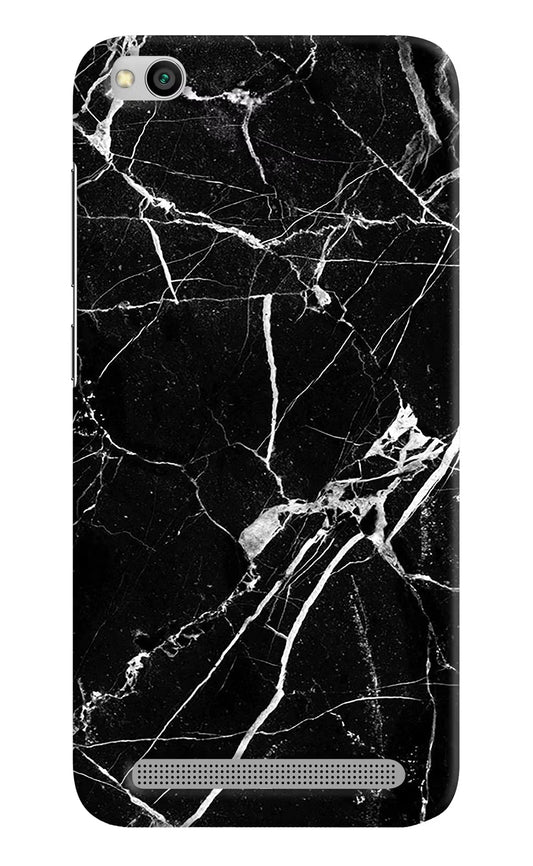 Black Marble Pattern Redmi 5A Hard Case Back Cover by Casekaro