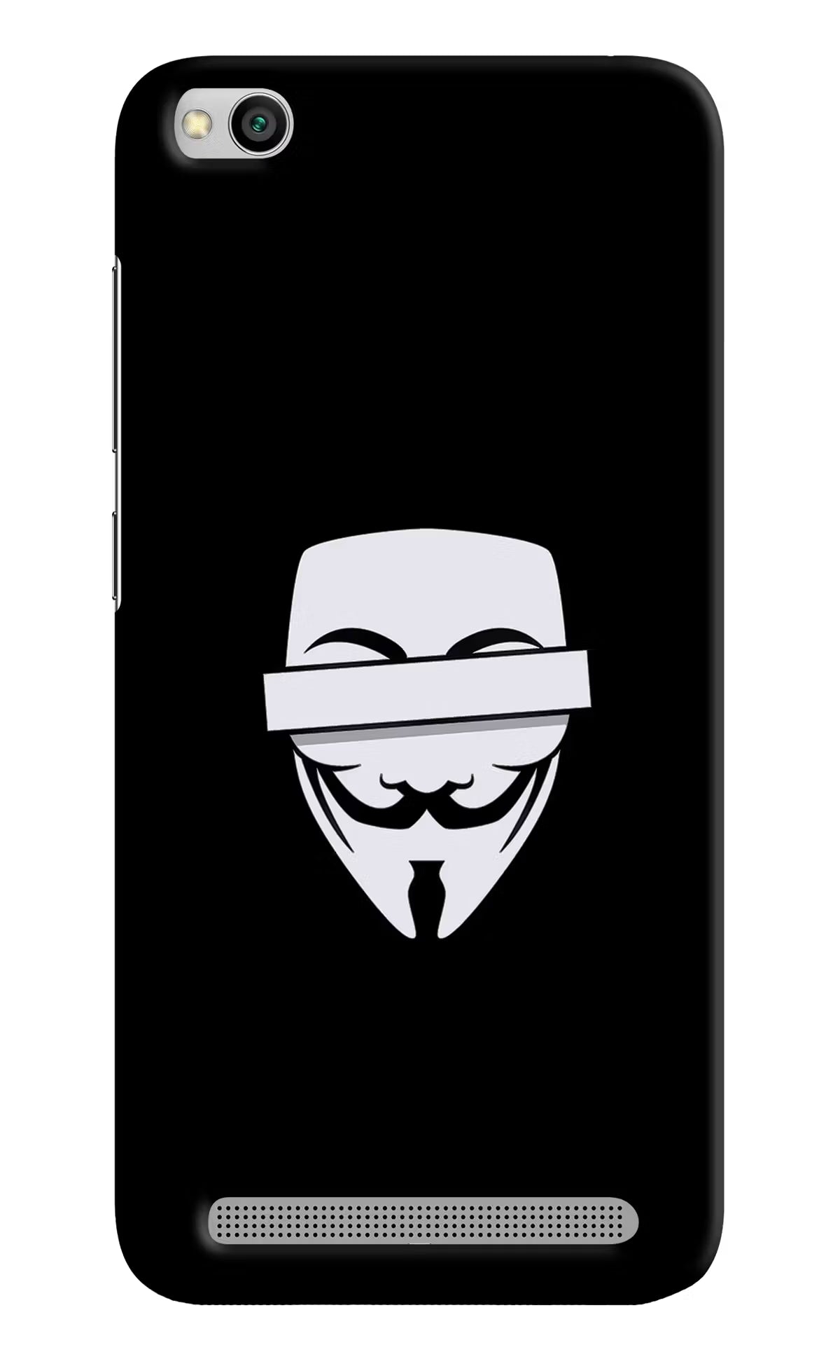 Anonymous Face Redmi 5A Hard Case Back Cover by Casekaro
