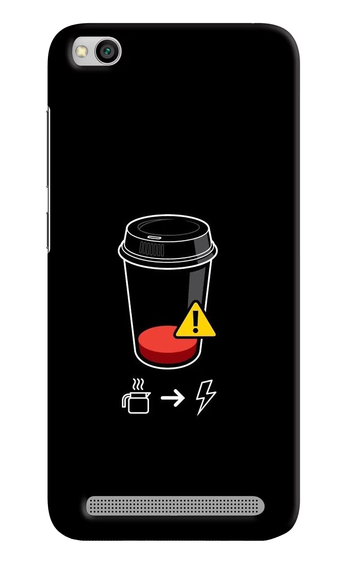 Coffee Redmi 5A Hard Case Back Cover by Casekaro