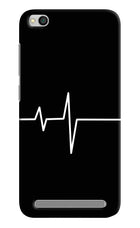 Heart Beats Redmi 5A Hard Case Back Cover by Casekaro