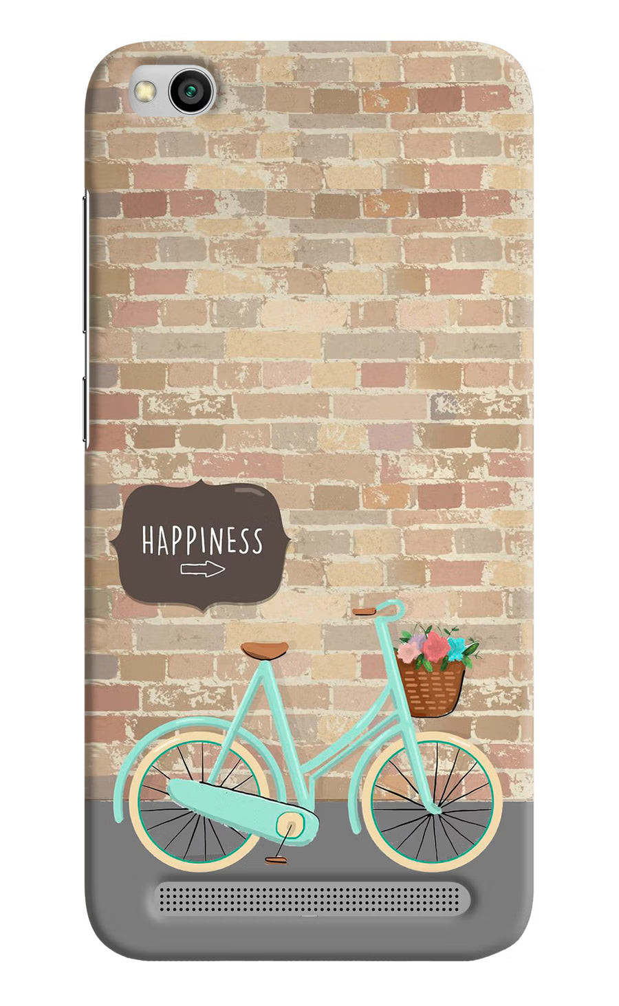 Happiness Artwork Redmi 5A Back Cover, Hard case
