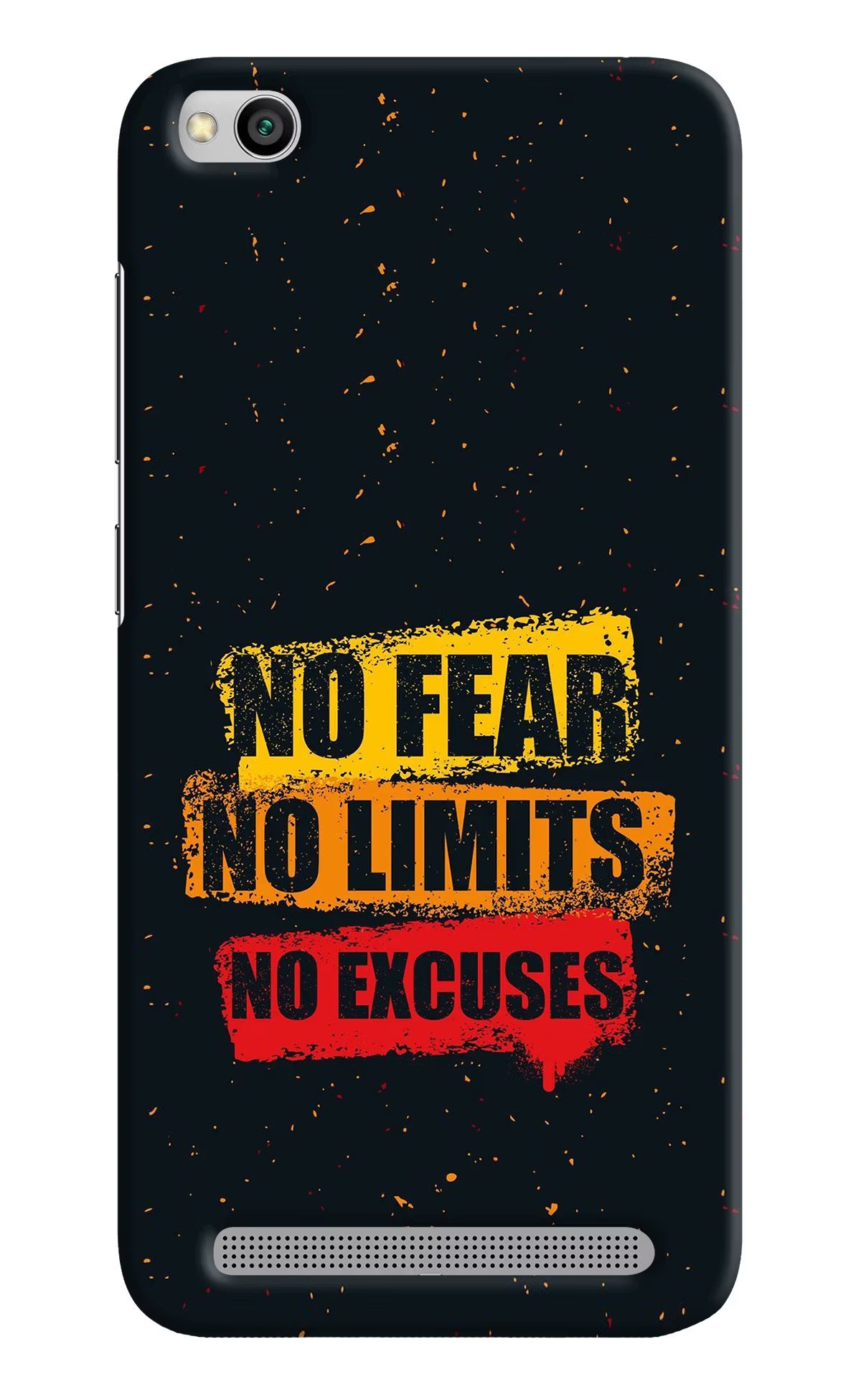 No Fear No Limits No Excuse Redmi 5A Hard Case Back Cover by Casekaro