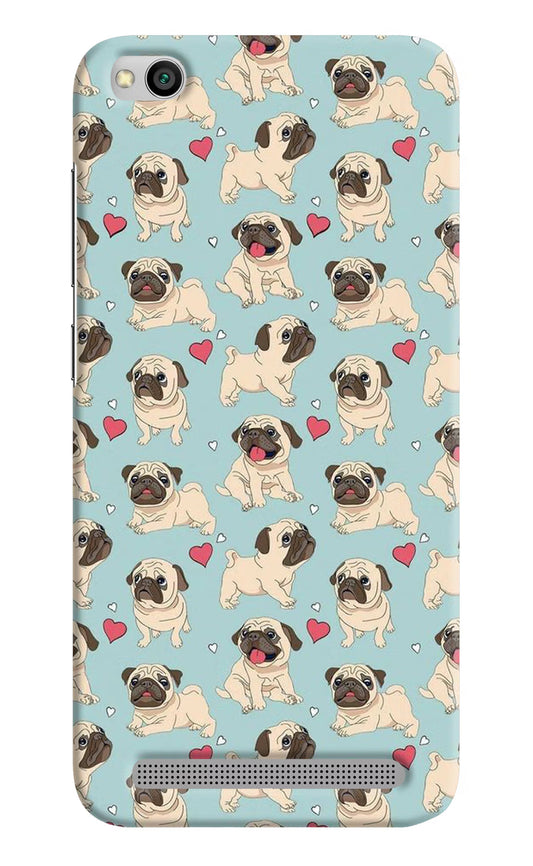 Pug Dog Redmi 5A Hard Case Back Cover by Casekaro