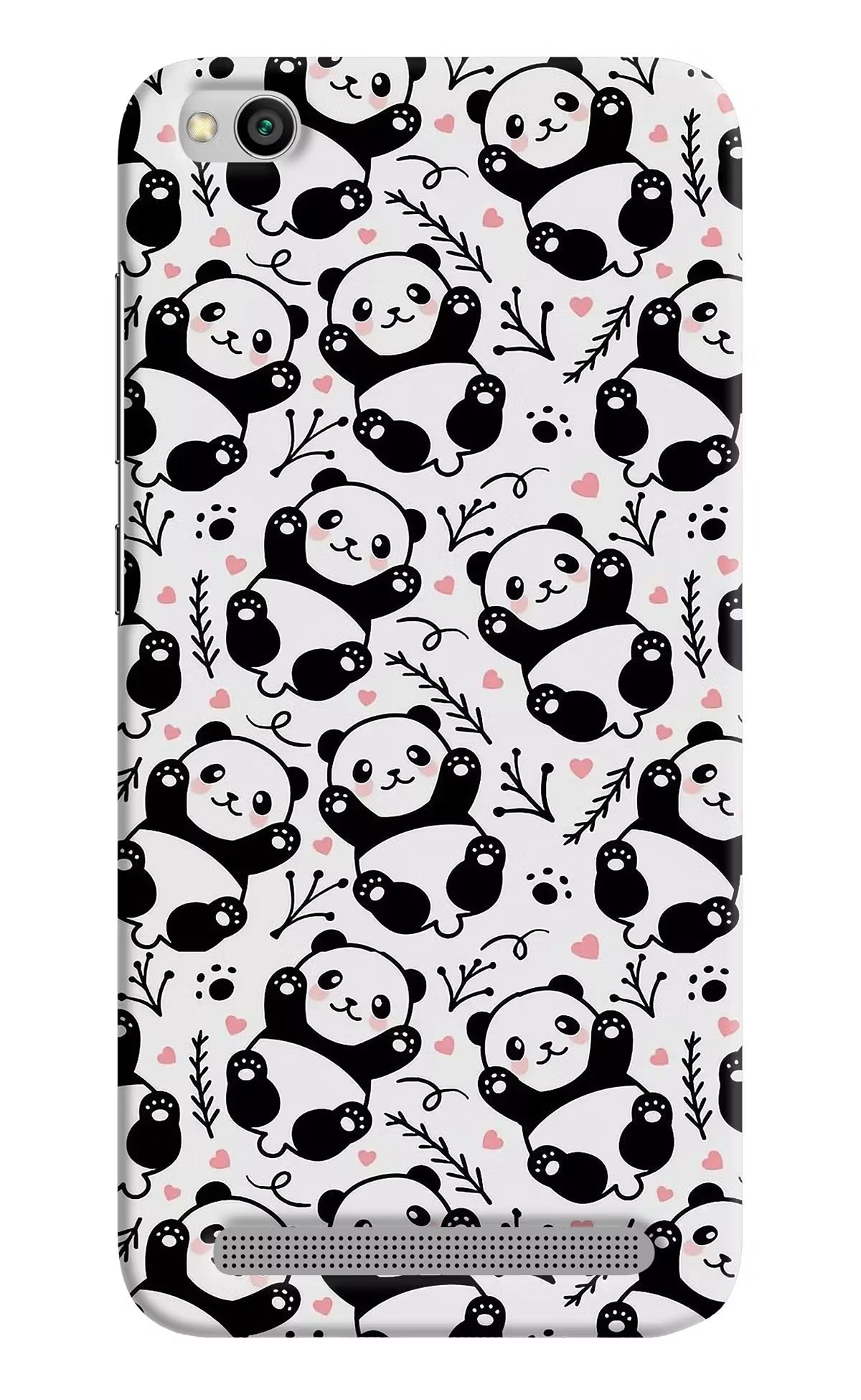 Cute Panda Redmi 5A Hard Case Back Cover by Casekaro