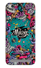 Music Graffiti Redmi 5A Hard Case Back Cover by Casekaro
