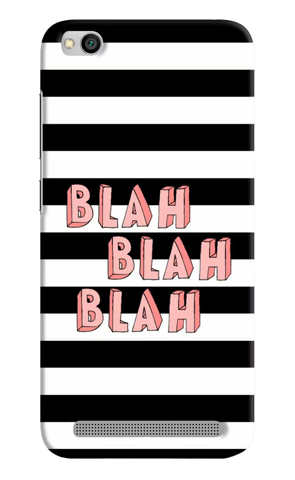 Blah Blah Blah Redmi 5A Hard Case Back Cover by Casekaro