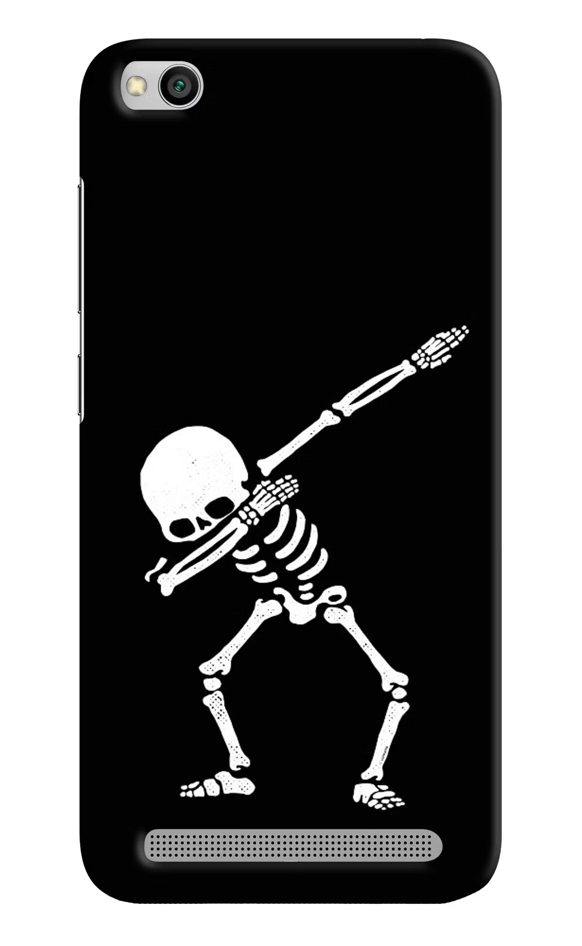 Dabbing Skeleton Art Redmi 5A Hard Case Back Cover by Casekaro