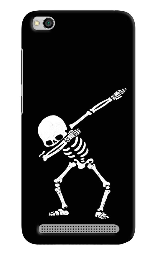 Dabbing Skeleton Art Redmi 5A Hard Case Back Cover by Casekaro