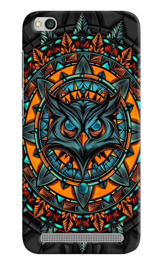 Angry Owl Art Redmi 5A Hard Case Back Cover by Casekaro