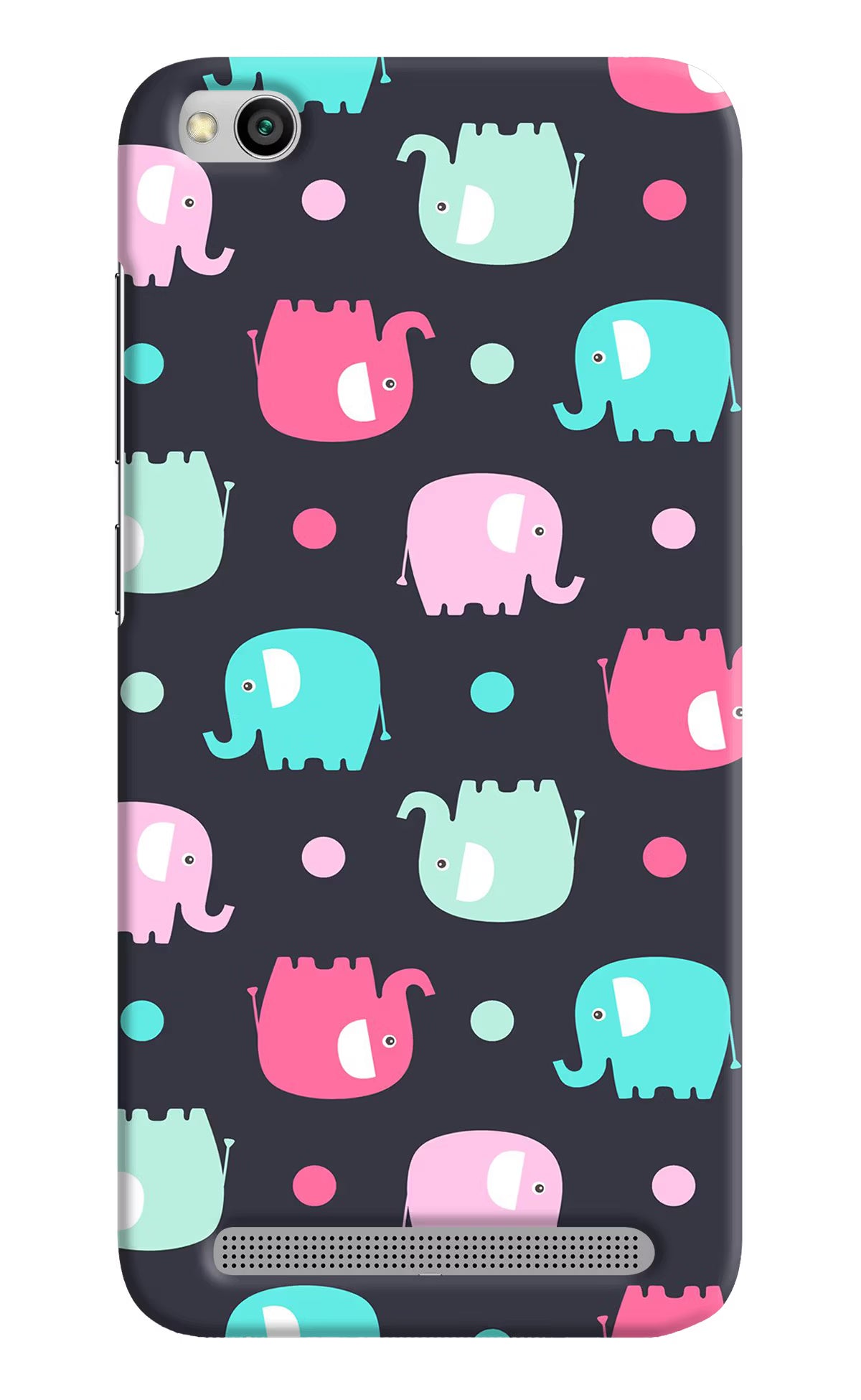 Elephants Redmi 5A Hard Case Back Cover by Casekaro