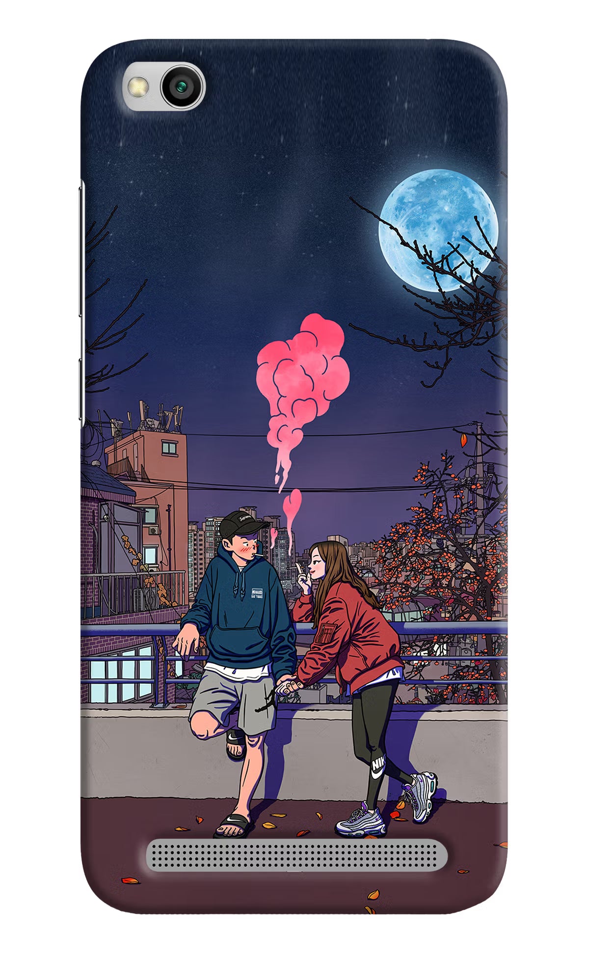 Chilling Couple Redmi 5A Hard Case Back Cover by Casekaro