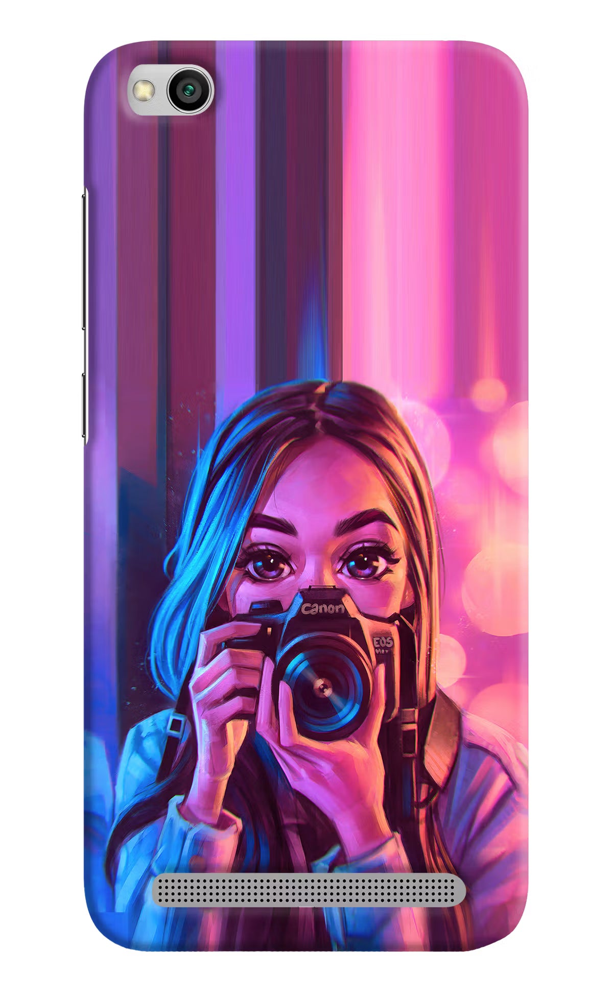 Girl Photographer Redmi 5A Hard Case Back Cover by Casekaro