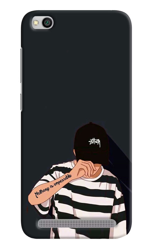 Aesthetic Boy Redmi 5A Hard Case Back Cover by Casekaro