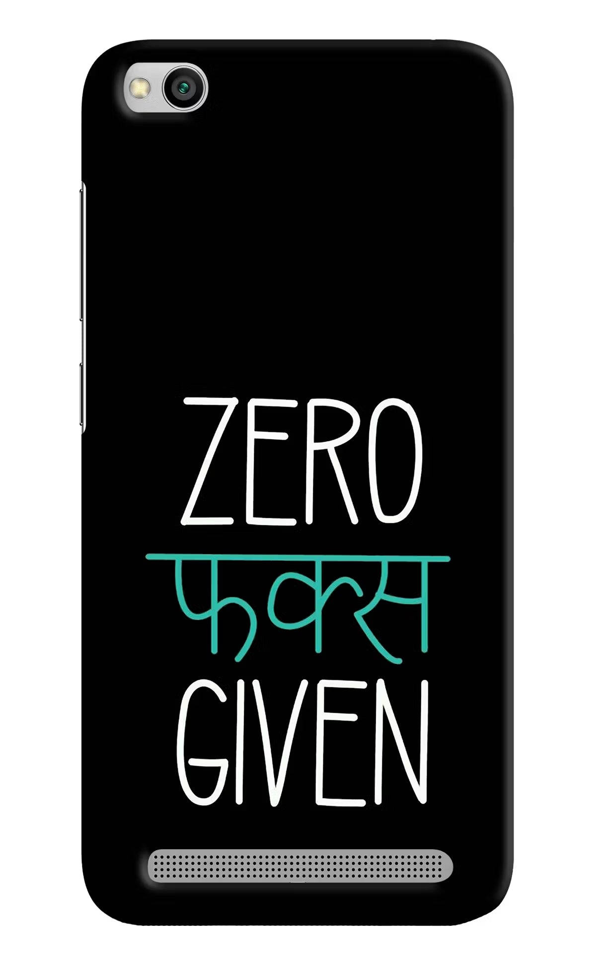Zero Fucks Given Redmi 5A Hard Case Back Cover by Casekaro
