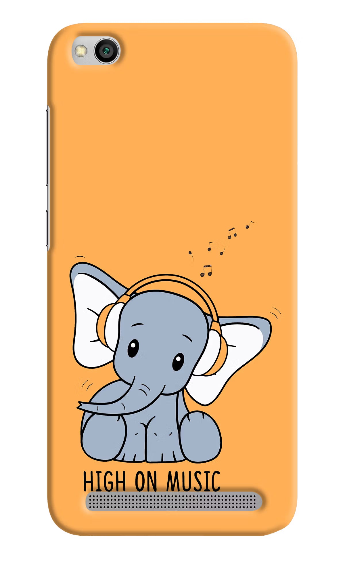 High On Music Redmi 5A Hard Case Back Cover by Casekaro