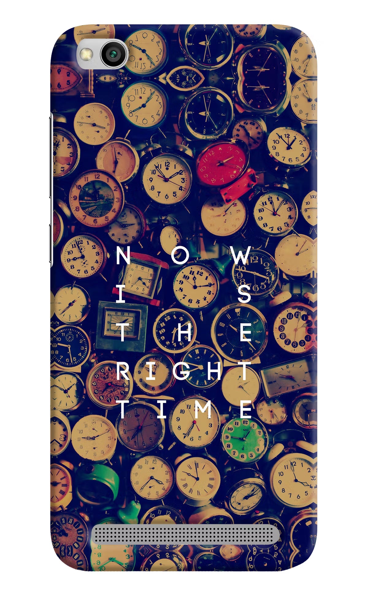Now is the Right Time Quote Redmi 5A Hard Case Back Cover by Casekaro