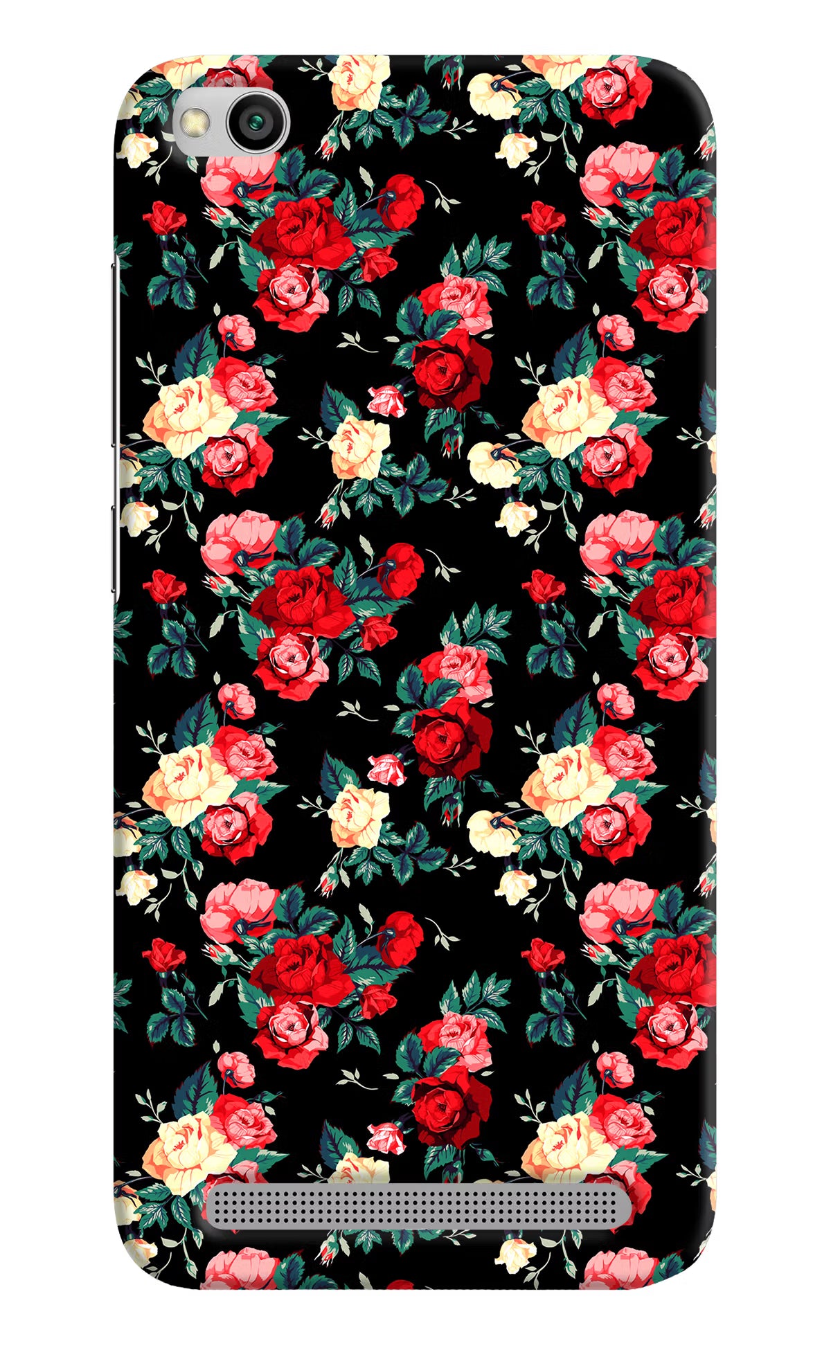 Rose Pattern Redmi 5A Hard Case Back Cover by Casekaro