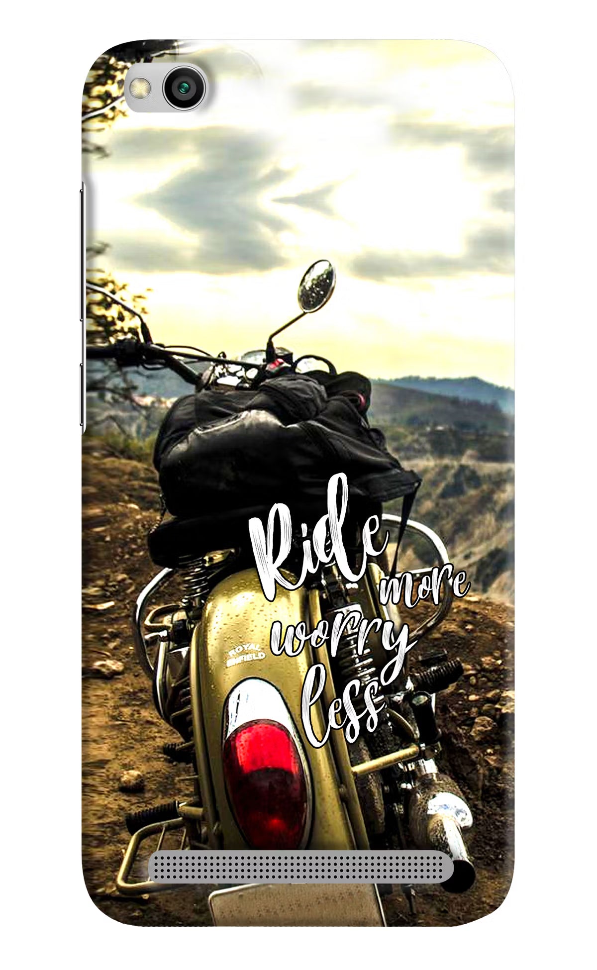 Ride More Worry Less Redmi 5A Hard Case Back Cover by Casekaro