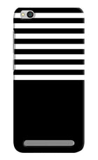 Black and White Print Redmi 5A Hard Case Back Cover by Casekaro