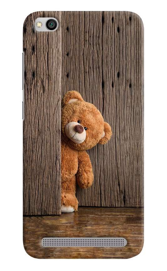 Teddy Wooden Redmi 5A Hard Case Back Cover by Casekaro