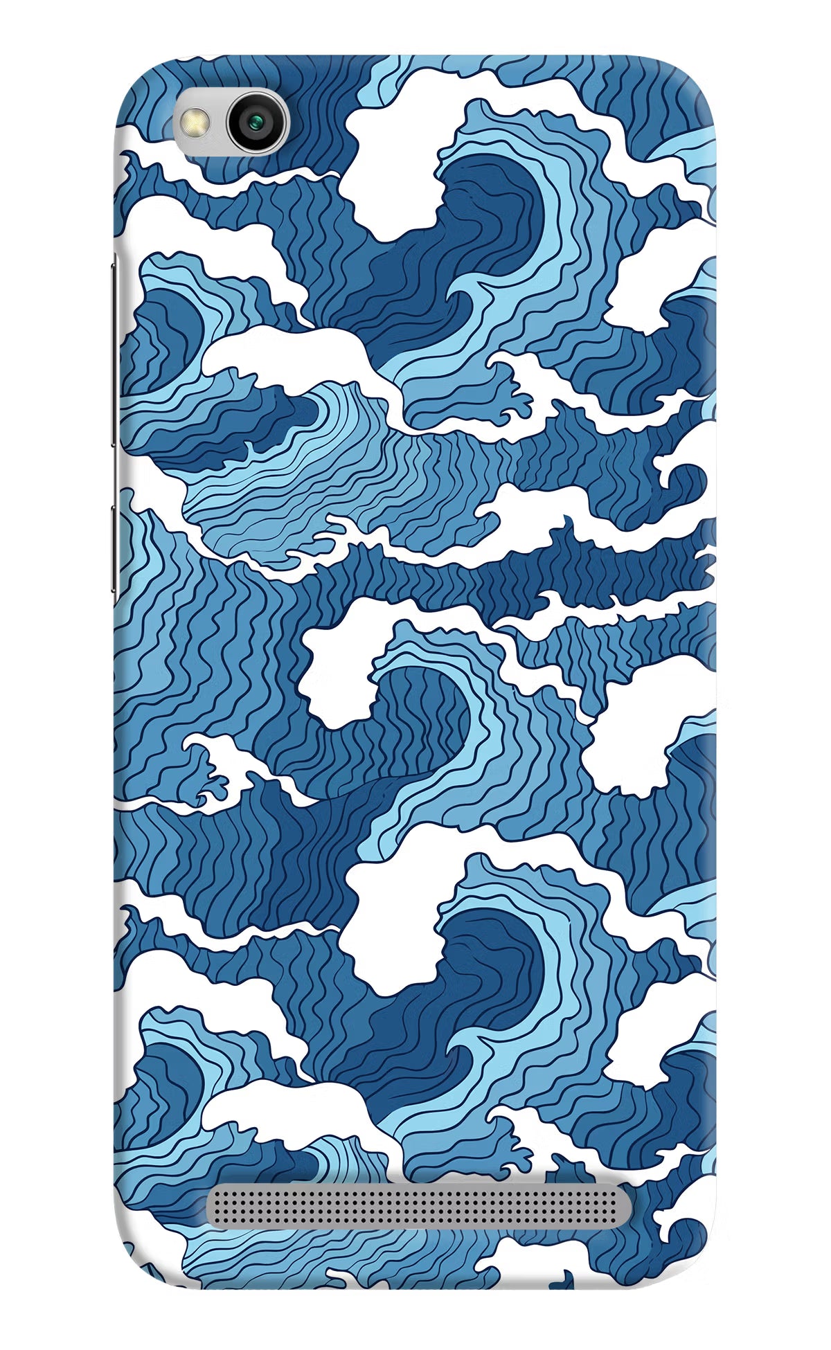 Blue Waves Redmi 5A Hard Case Back Cover by Casekaro