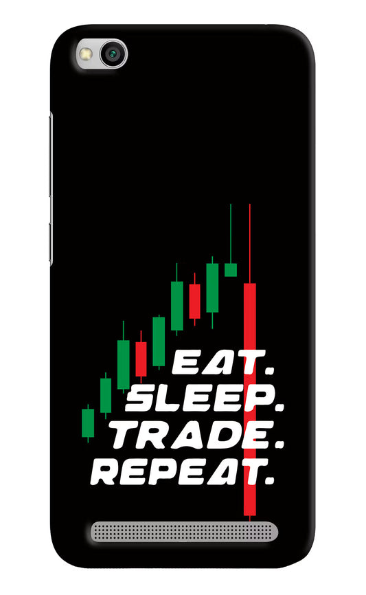Eat Sleep Trade Repeat Redmi 5A Hard Case Back Cover by Casekaro