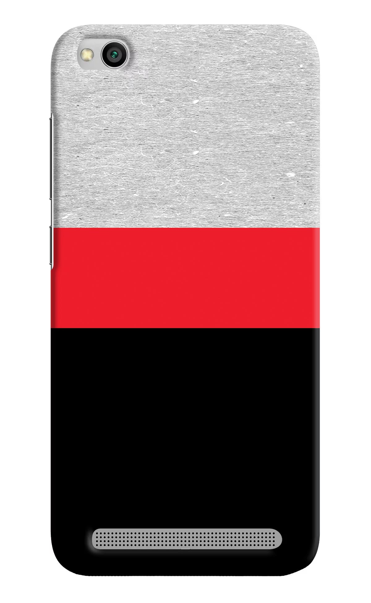 Tri Color Pattern Redmi 5A Hard Case Back Cover by Casekaro