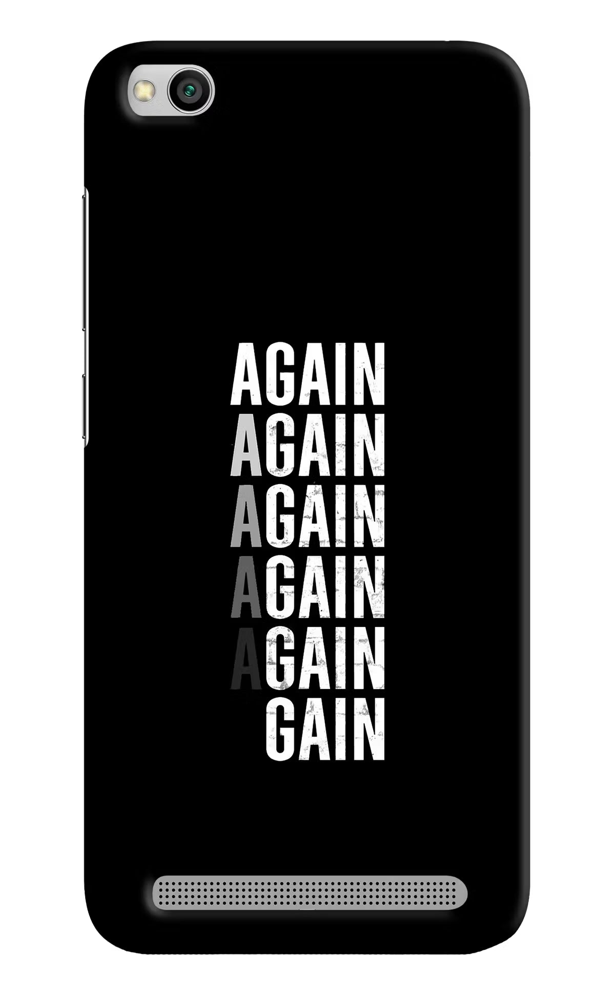 Again Again Gain Redmi 5A Hard Case Back Cover by Casekaro