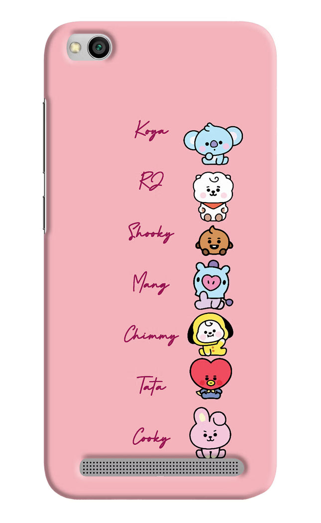BTS names Redmi 5A Hard Case Back Cover by Casekaro
