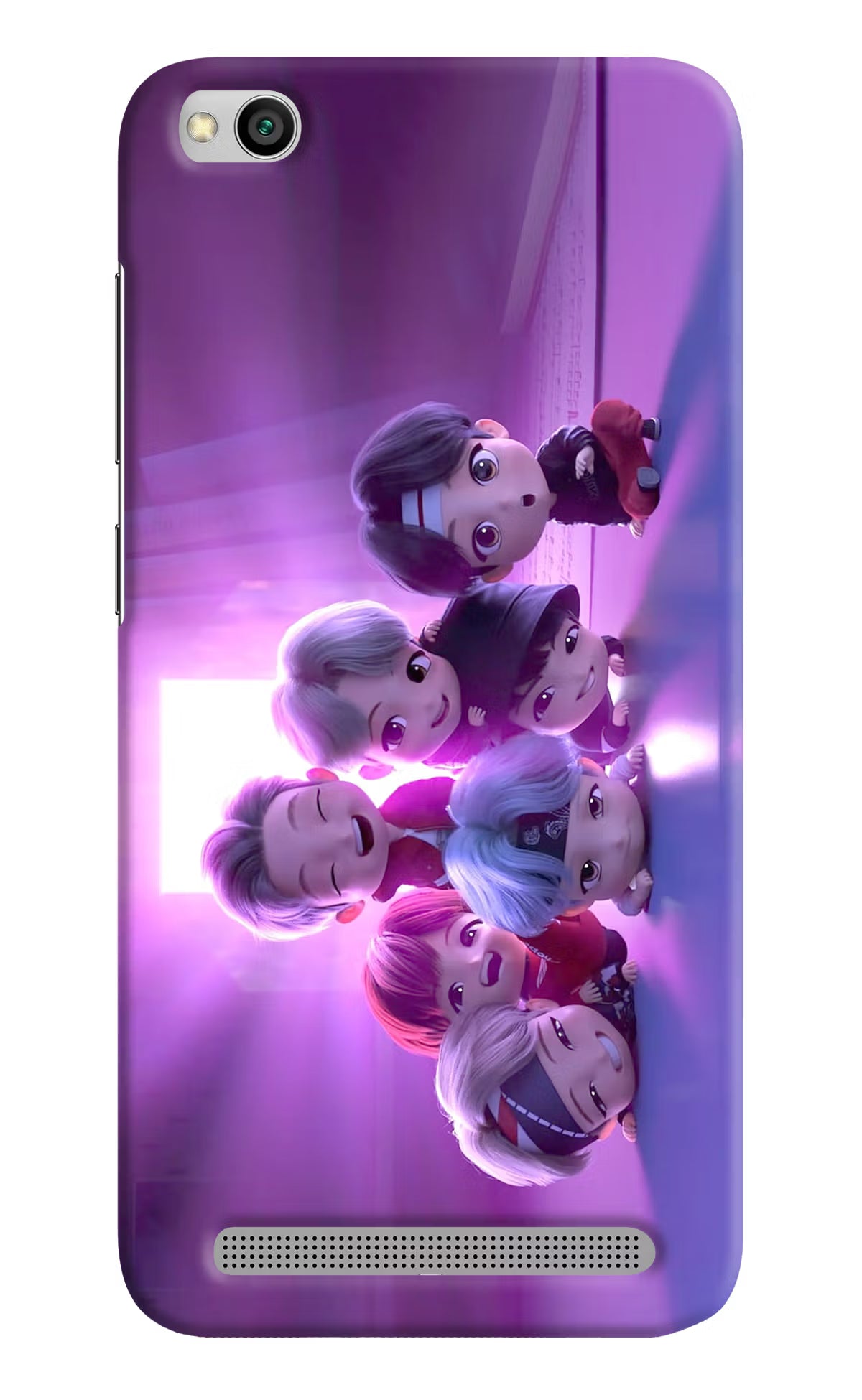 BTS Chibi Redmi 5A Hard Case Back Cover by Casekaro