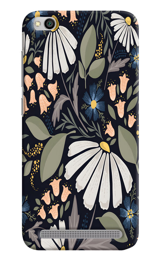 Flowers Art Redmi 5A Hard Case Back Cover by Casekaro