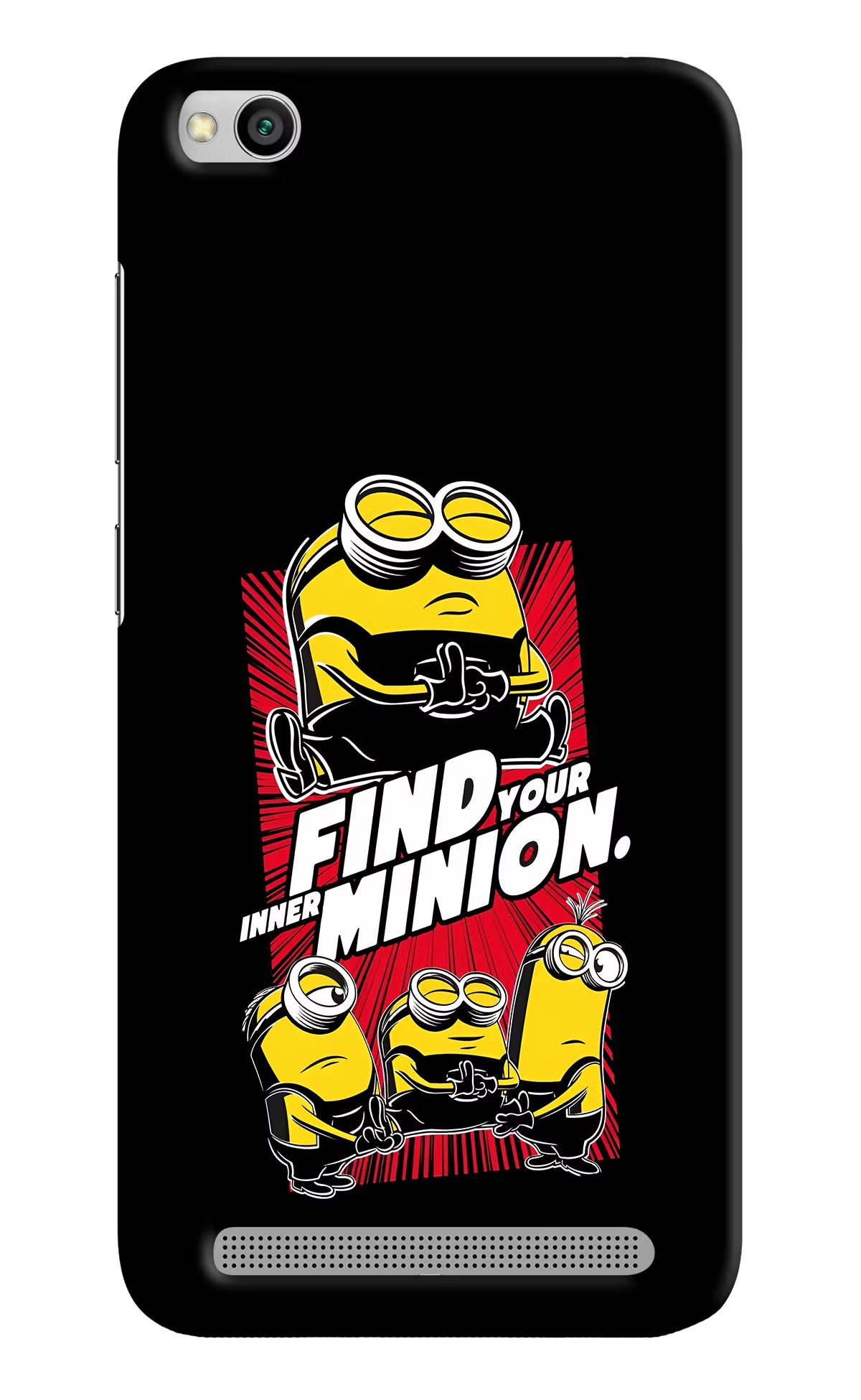 Find your inner Minion Redmi 5A Hard Case Back Cover by Casekaro