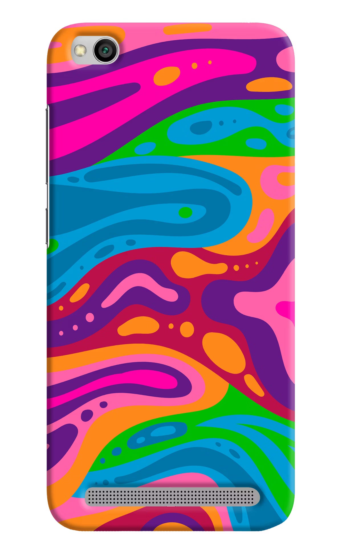 Trippy Pattern Redmi 5A Hard Case Back Cover by Casekaro