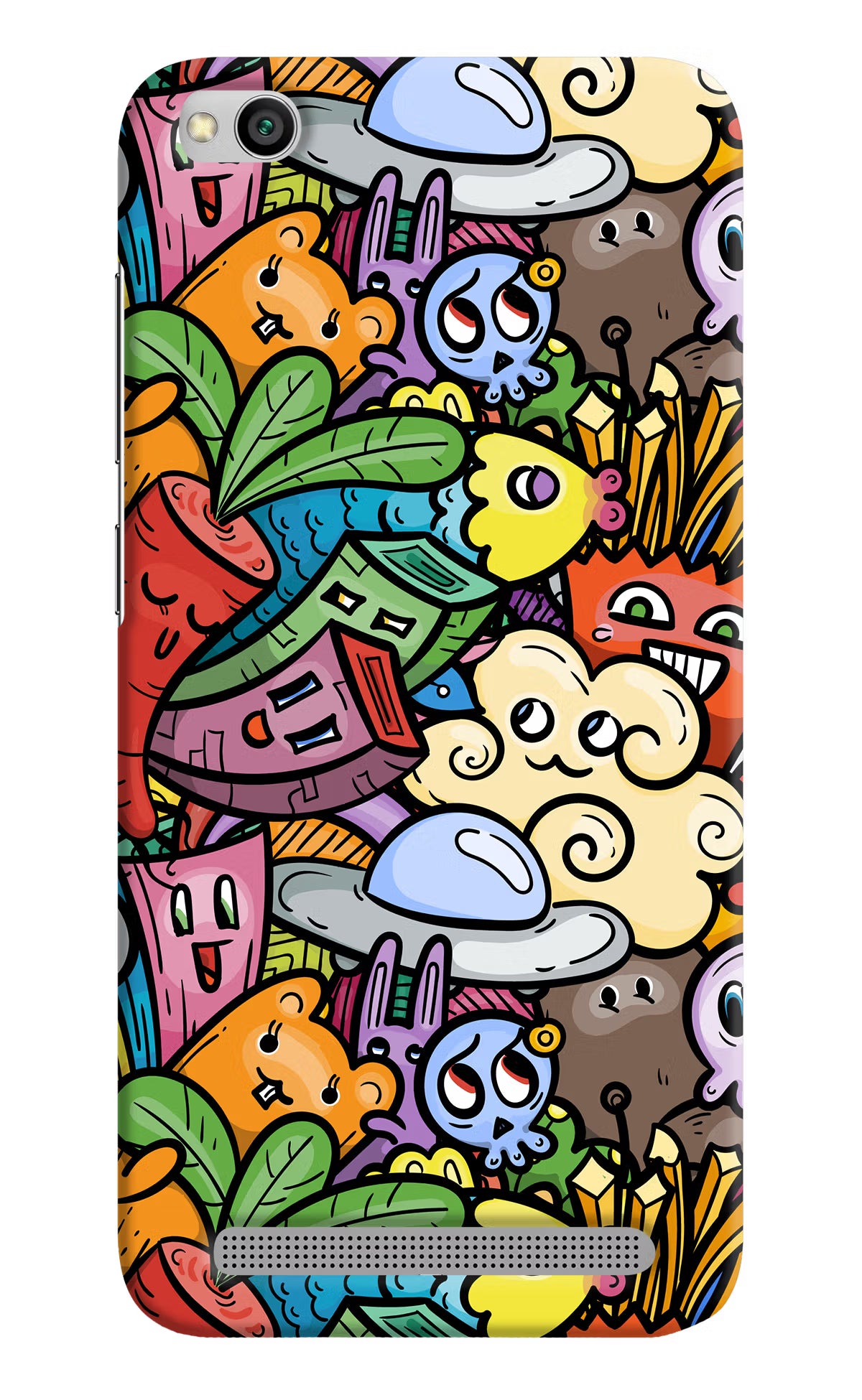 Veggie Doodle Redmi 5A Hard Case Back Cover by Casekaro