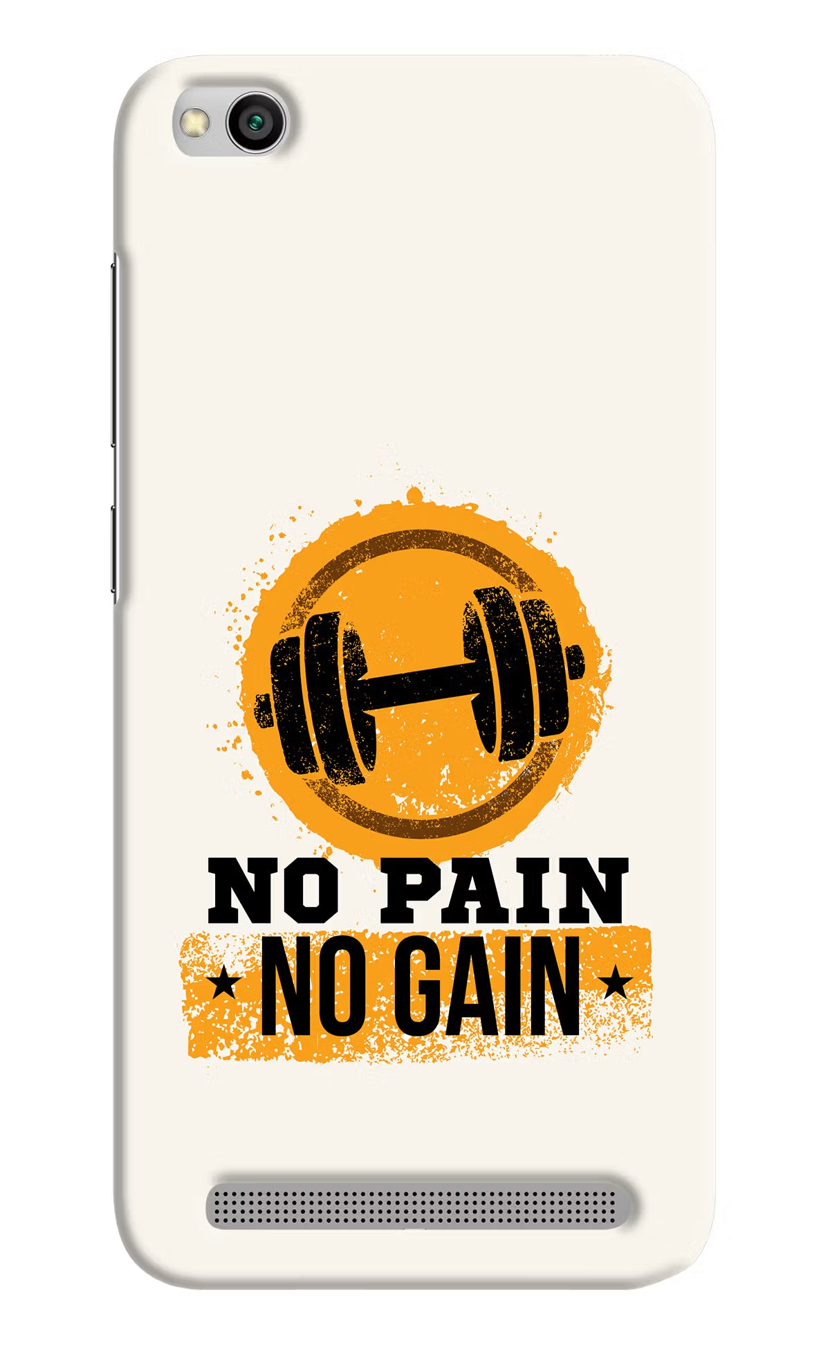 No Pain No Gain Redmi 5A Hard Case Back Cover by Casekaro
