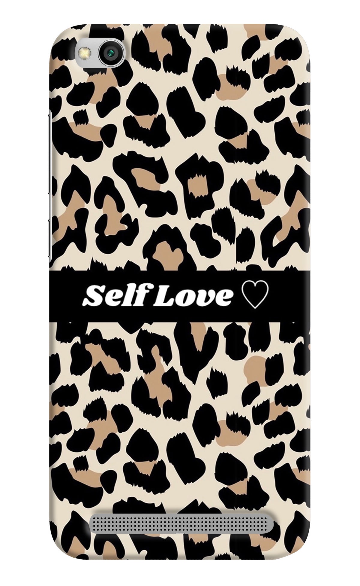 Leopard Print Self Love Redmi 5A Back Cover