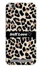 Leopard Print Self Love Redmi 5A Hard Case Back Cover by Casekaro