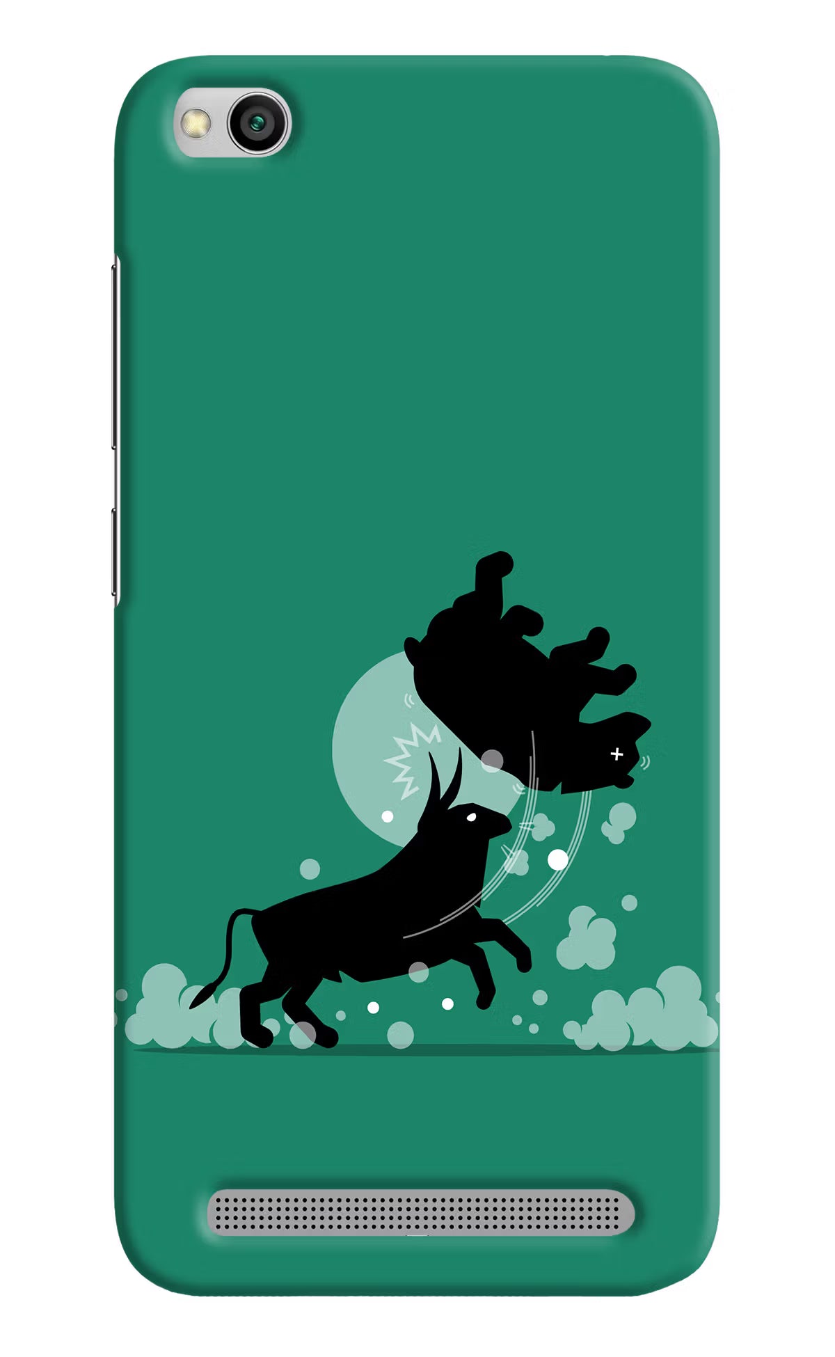 Bull Conqueror Redmi 5A Hard Case Back Cover by Casekaro